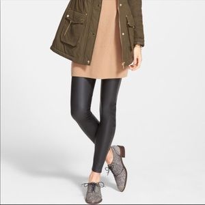 NEW Leith Faux Leather Black Leggings Sz Small